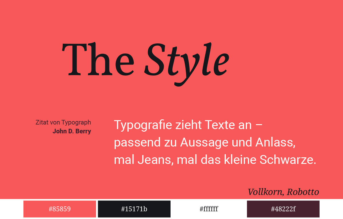 Magazin Design Typographie